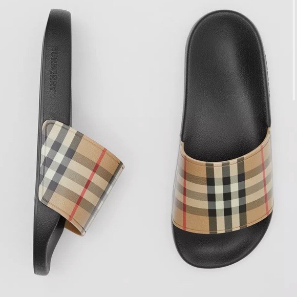 Burberry Shoes - NWB BURBERRY VINTAGE NOVA CHECK SLIDES SZ 5.5